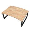 Bàn làm việc ngồi bệt 80x60cm gỗ cao su chân gấp IDE68003