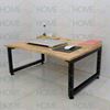 Bàn làm việc ngồi bệt 80x60cm gỗ cao su chân gấp IDE68003