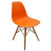 Ghế Eames chân gỗ lưng nhựa nhiều màu ST3009
