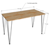 Bàn làm việc đơn giản 120x60cm chân sắt Hairpi