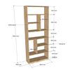 Picture of Kệ sách đứng 80x30x200cm gỗ cao su KS68286