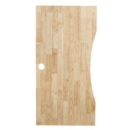 Mặt bàn làm việc cắt khuyết 120x60cm gỗ cao su dày 17mm MB052