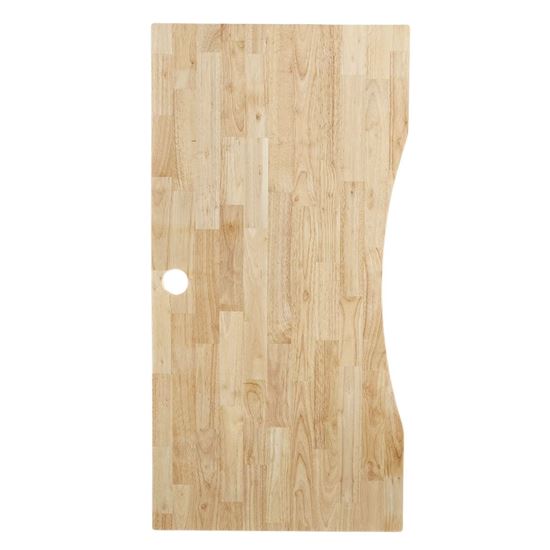 Mặt bàn làm việc cắt khuyết 120x60cm gỗ cao su dày 17mm MB052