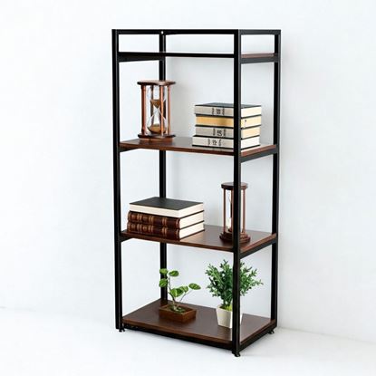 Kệ sách 4 tầng 60x40x130cm gỗ cao su KS68287