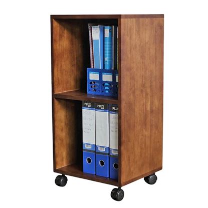 Kệ hồ sơ di động 40x35x75cm gỗ cao su THS68073