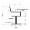 Ghế băng dài SAHO 160x56x88cm gỗ cao su GBD052