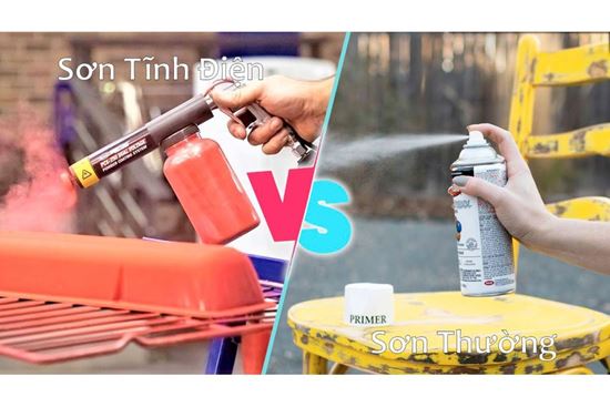 So sánh sơn tĩnh điện và sơn thường? Nên dùng loại sơn nào?