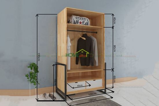 Kích thước tủ quần áo 1 cánh 2 cánh 3 cánh đẹp phù hợp mọi không gian