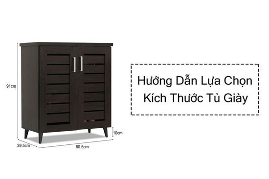 Hướng dẫn lựa chọn kích thước tủ giày dép trong gia đình đúng chuẩn và phù hợp