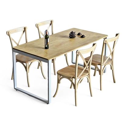 Combo bàn ăn 160x80cm và 4 ghế ăn Bistro BBA175