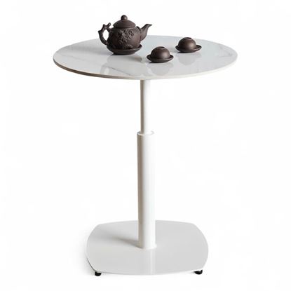 Bàn cafe tròn 60cm mặt đá ceramic CFD68238