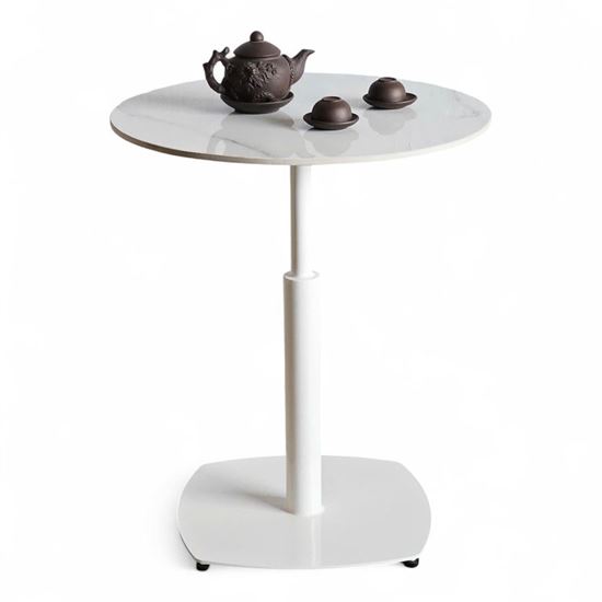 Bàn cafe tròn 60cm mặt đá ceramic CFD68238