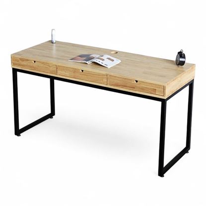 Bàn làm việc có ngăn kéo 160x60cm gỗ cao su BD68136