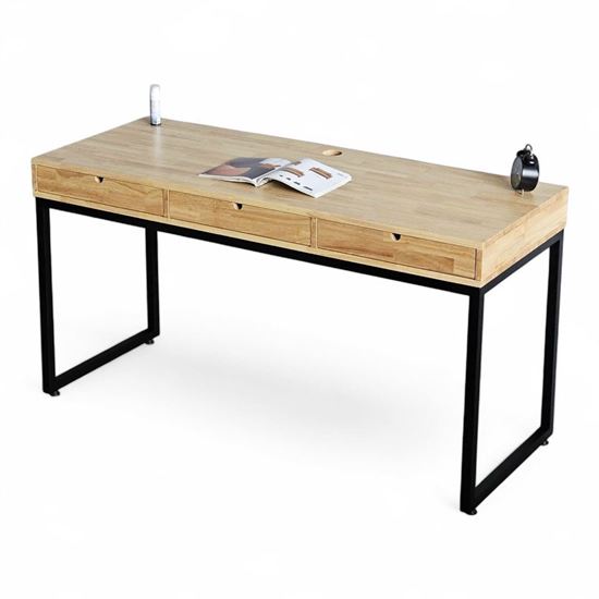 Bàn làm việc có ngăn kéo 160x60cm gỗ cao su BD68136