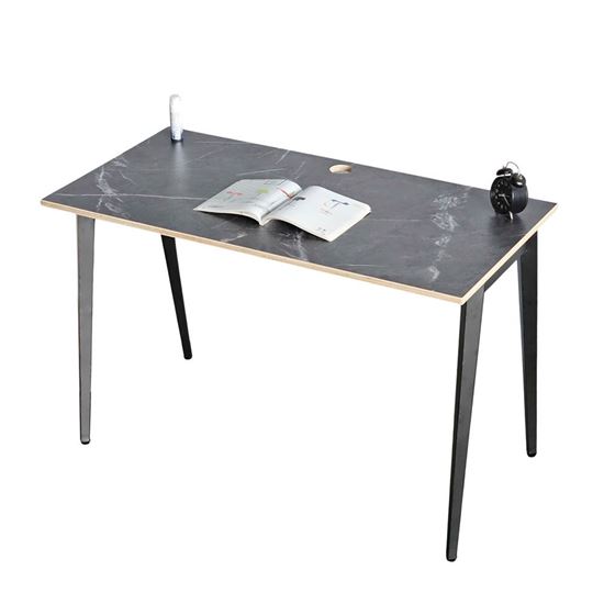 Bàn làm việc 120x60cm gỗ plywood vân giả đá hệ Tứ Giác HBDI004