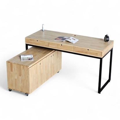 Combo bàn làm việc và tủ cá nhân di động CB68209