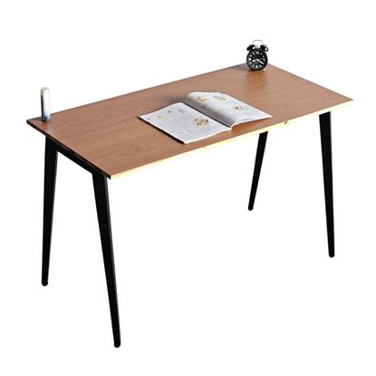 Bàn làm việc 120x60cm gỗ otim phủ veneer xoan đào hệ Tứ Giác HBDI003