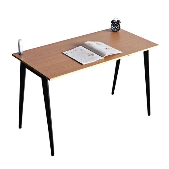 Bàn làm việc 120x60cm gỗ otim phủ veneer xoan đào hệ Tứ Giác HBDI003