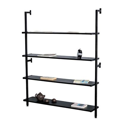Kệ sách áp tường 4 tầng 120x25x145cm gỗ cao su KS68281