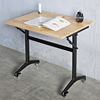Bàn đào tạo di động 80x60cm gỗ cao su SPD68233