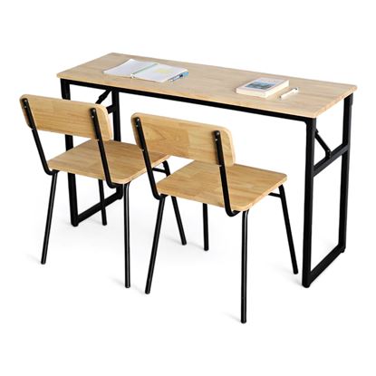 Combo bàn học gấp gọn và 2 ghế học sinh BGHS008