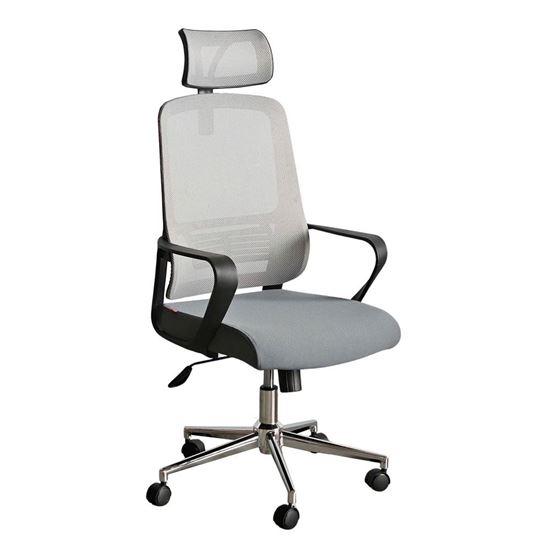 Ghế xoay văn phòng lưng lưới có tựa đầu HOM1102-D04