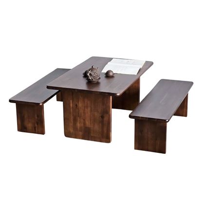 Combo bàn trà và 2 ghế băng thấp CBSF68055