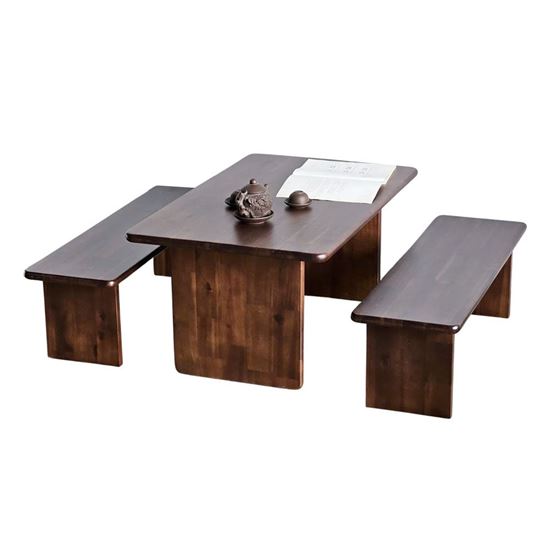 Combo bàn trà và 2 ghế băng thấp CBSF68055