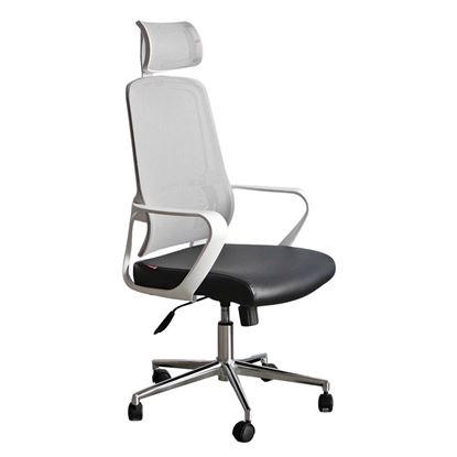 Ghế xoay văn phòng lưng lưới có tựa đầu HOM1102-T04