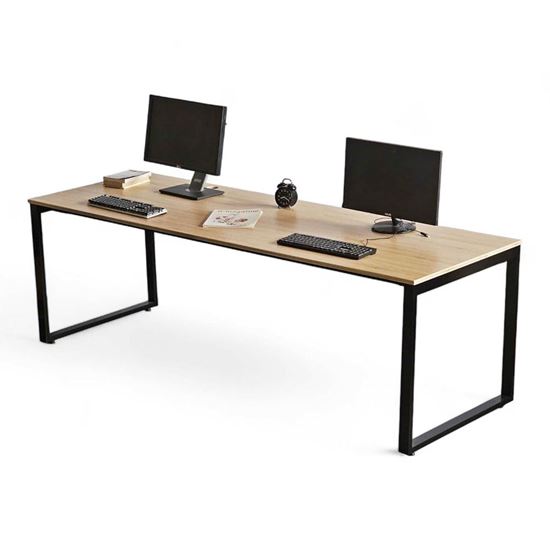 Bàn cụm 2 chỗ 240x80cm gỗ plywood hệ Rectang HBRT102