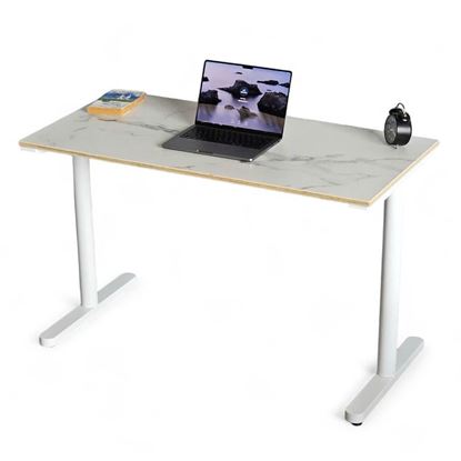 Bàn làm việc 120x60cm gỗ plywood vân giả đá hệ TIO HBTO024