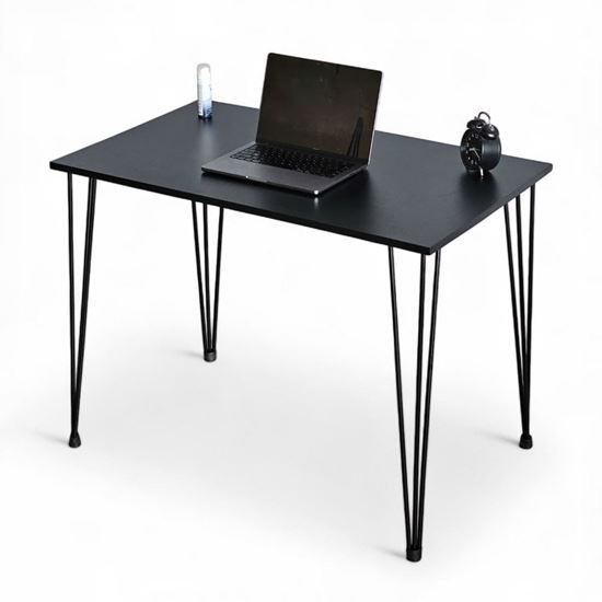 Bàn làm việc 100x60cm gỗ cao su chân Hairpin SPD68231