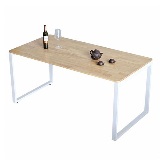 Bàn ăn chữ nhật 160x80cm gỗ cao su BA68206