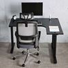Picture of Combo bàn làm việc góc L và ghế lưới văn phòng CB68208