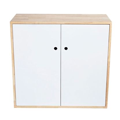 Tủ hồ sơ thấp 80x35x75cm gỗ cao su THS68071