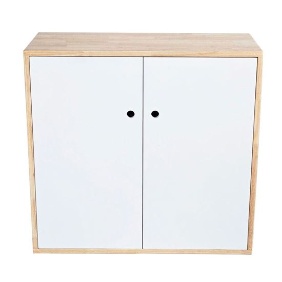 Tủ hồ sơ thấp 80x35x75cm gỗ cao su THS68071