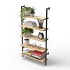 Kệ sách áp tường 5 tầng 106x28x180cm gỗ cao su KS68268