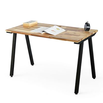 Bàn làm việc 120x60cm gỗ tràm chân sắt hệ PLY HBPL024