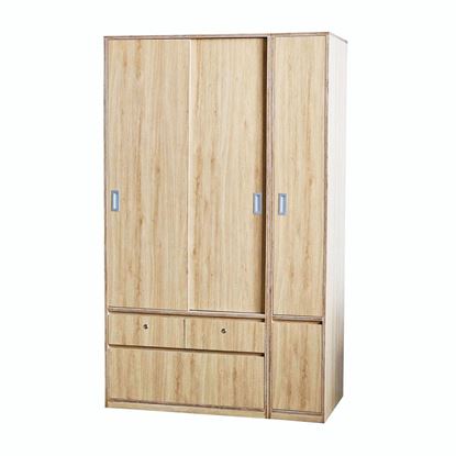 Module tủ quần áo cửa lùa 120x58x200cm gỗ plywood TQA68052
