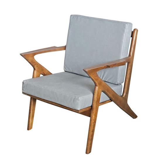 Ghế sofa Z Armchair bọc da simili gỗ Ash GSD68098