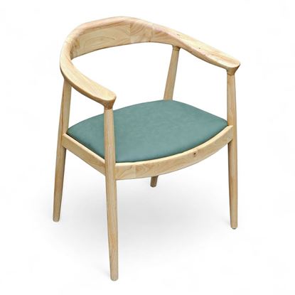 Ghế Kennedy bọc nệm khung gỗ cao su GCF226