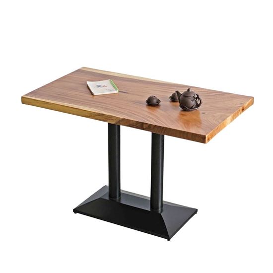 Bàn nhà hàng/cafe chữ nhật 120x65cm gỗ me tây CFD68235