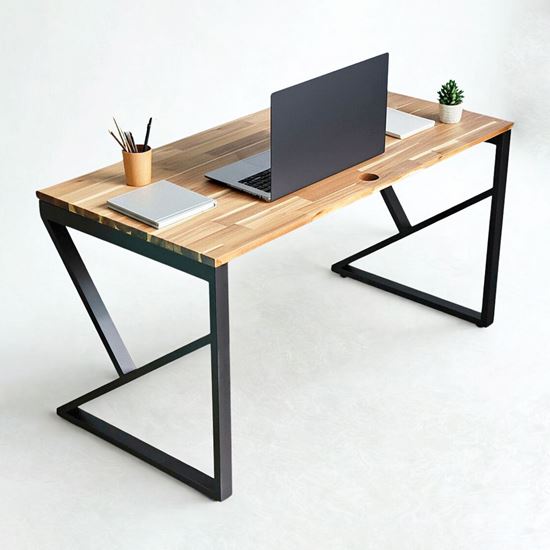 Bàn làm việc 140x70cm gỗ tràm hệ KConcept HBKC048