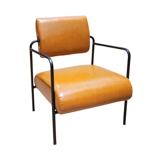 Ghế sofa đơn bọc da simili khung sắt GSD68099