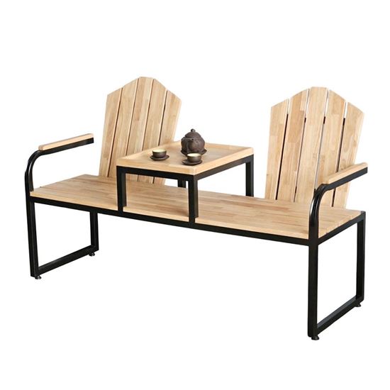 Ghế băng dài có lưng tựa 150x50cm gỗ cao su GBD042