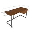 Bàn làm việc Zenit 140x60cm gỗ cao su BD68133