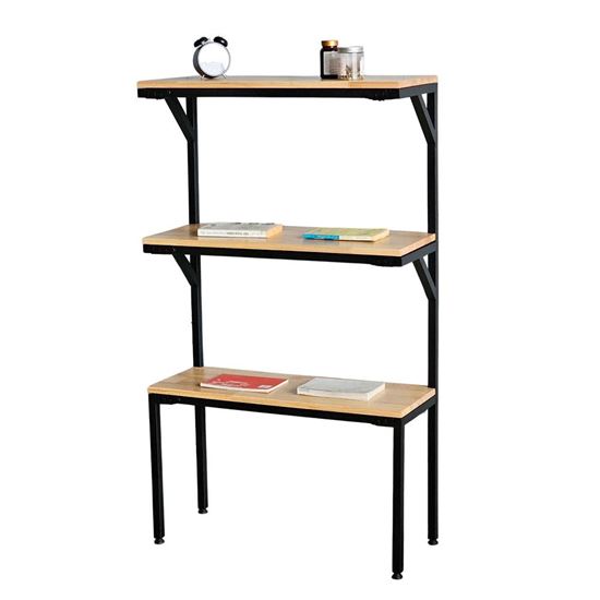 Kệ trưng bày 3 tầng 80x30x135cm gỗ cao su KTB68192