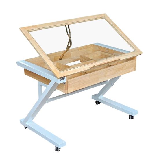 Bàn vẽ kiến trúc di động 110x65cm gỗ cao su DD68011