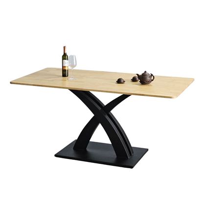 Bàn ăn chữ nhật 160x80cm gỗ cao su BA68200