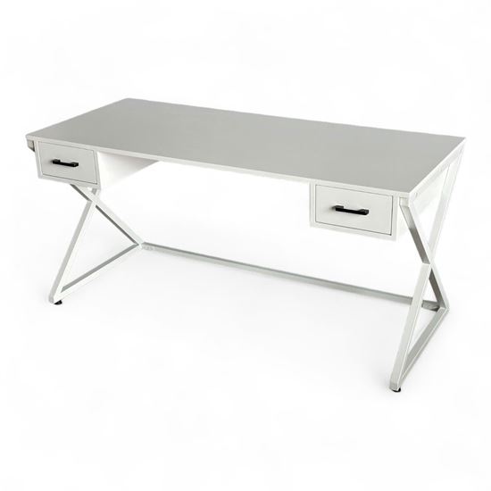 Bàn làm việc có tủ 150x60x75cm gỗ cao su BD68126